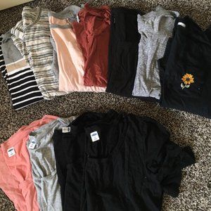 Lot of Eleven 1/2 and Long Sleeve Shirts